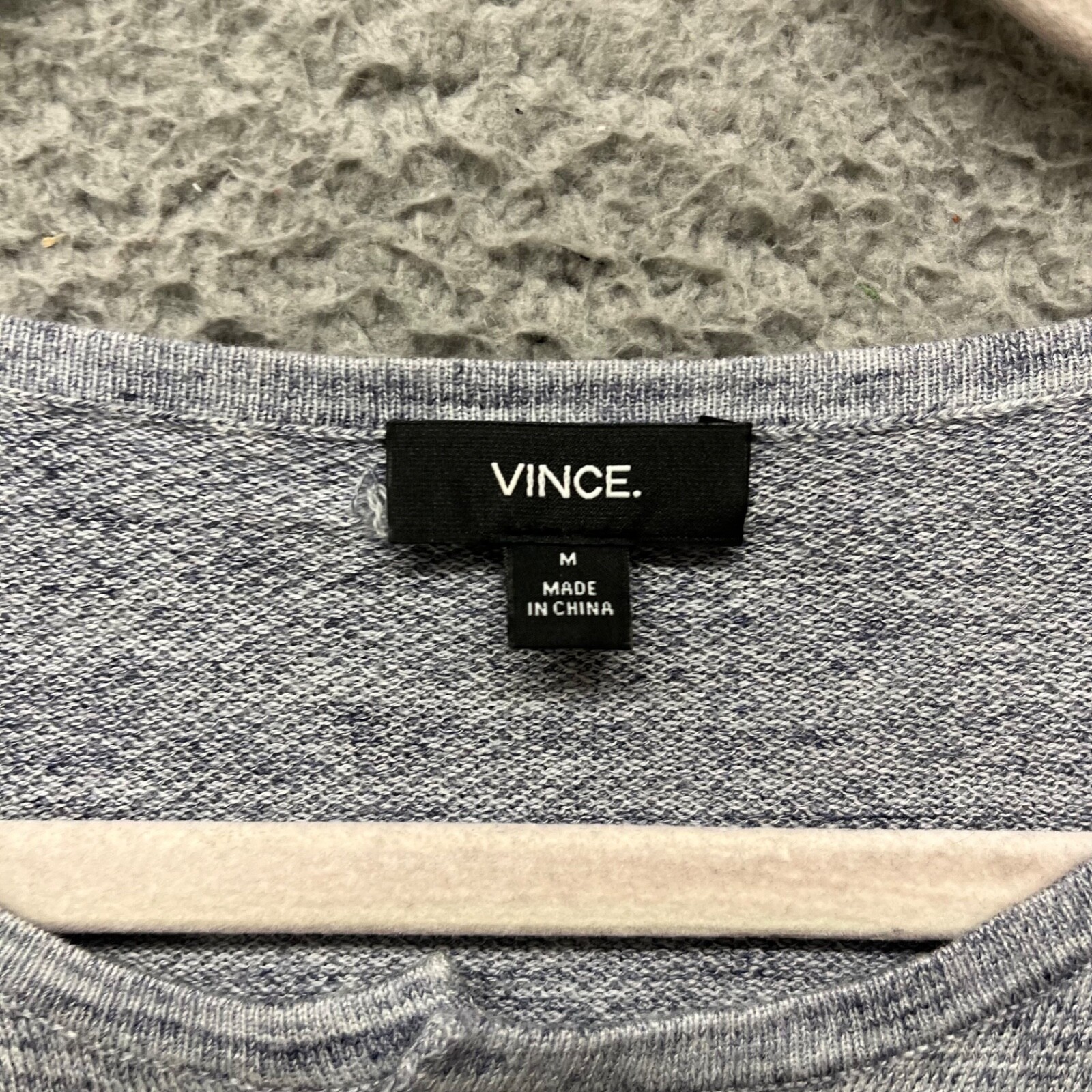 Vince Shirt Mens M Blue Henley Heather Lightweight Classic Baselayer gallery