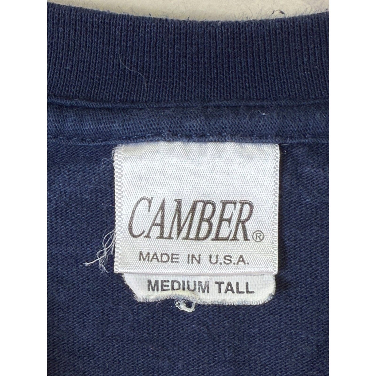 Camber Men's Long Sleeve T Shirt Size Medium Tall Navy Max Weight Heavyweight gallery