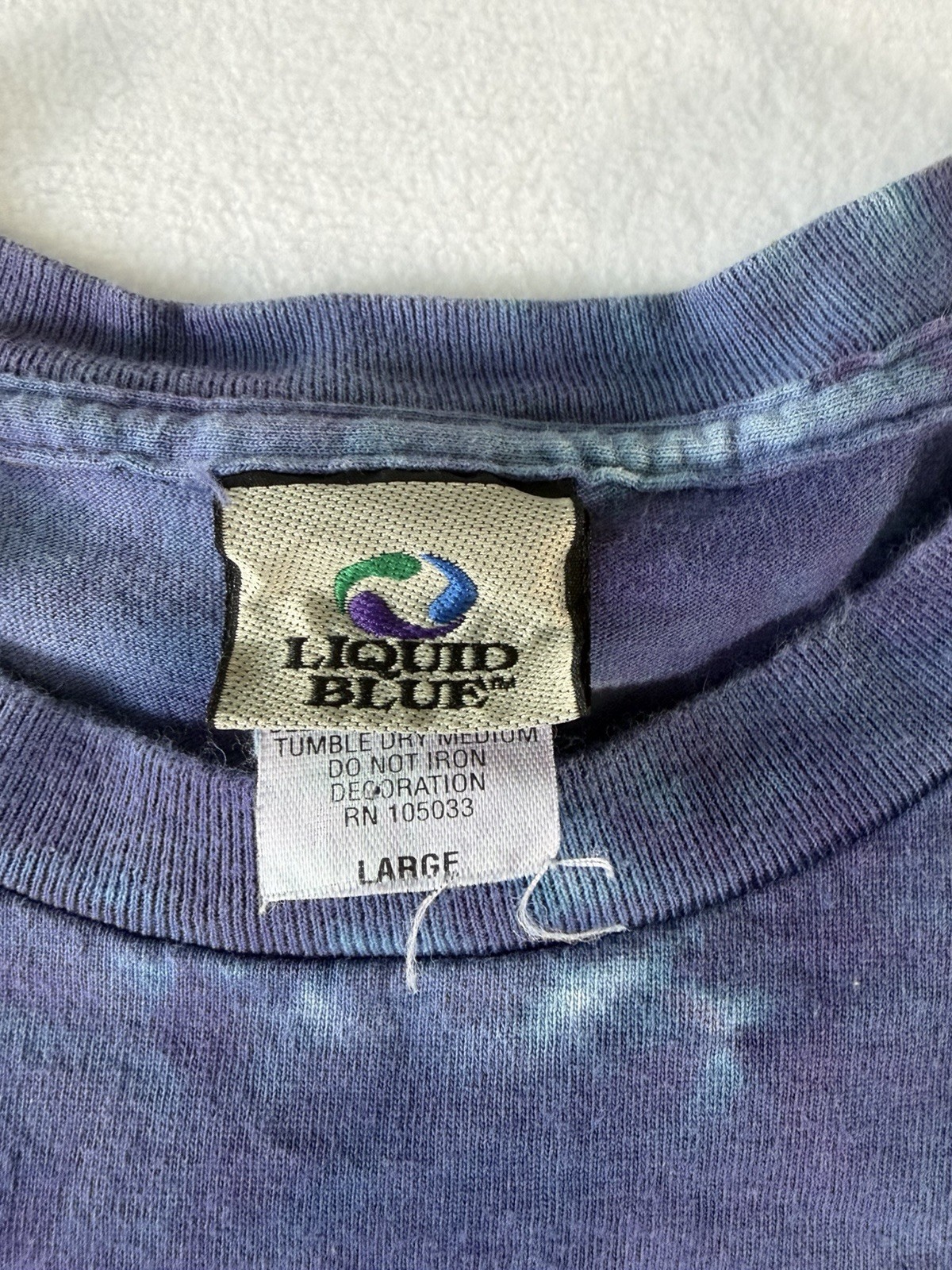 The Doors Jim Morrison Tie Dye T-Shirt Purple Blue Size L Liquid Blue gallery