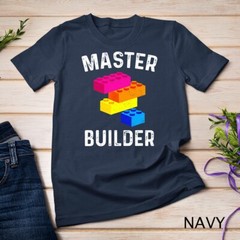 Master Builder – Building Blocks Bricks – Toys Lover T-Shirt Unisex T-shirt