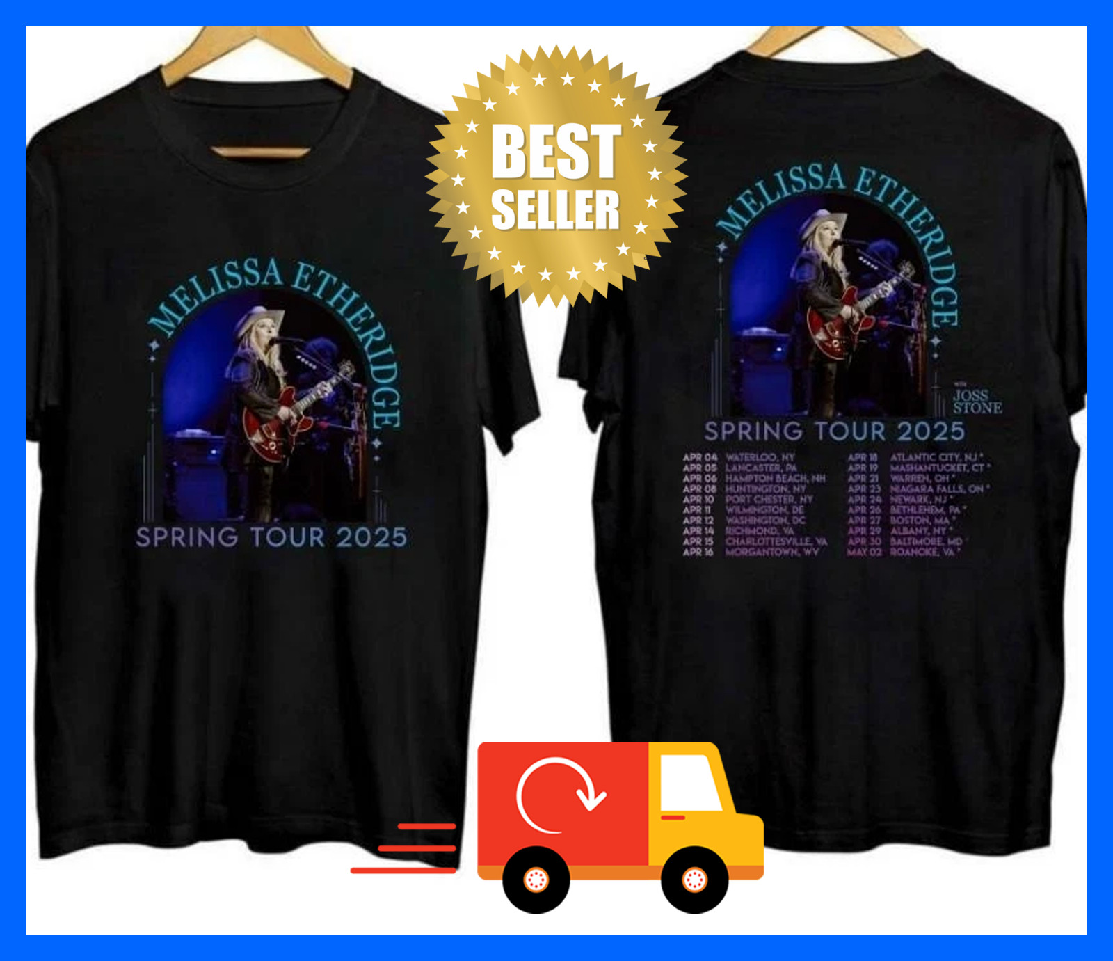 Melissa Etheridge Spring Tour 2025 T-Shirt All Size gallery