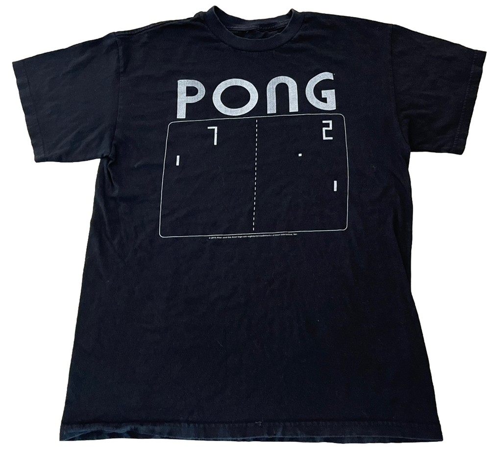 Atari Pong Game Screen Retro Gaming Men’s Regular Fit Small-Medium 2016 Shirt