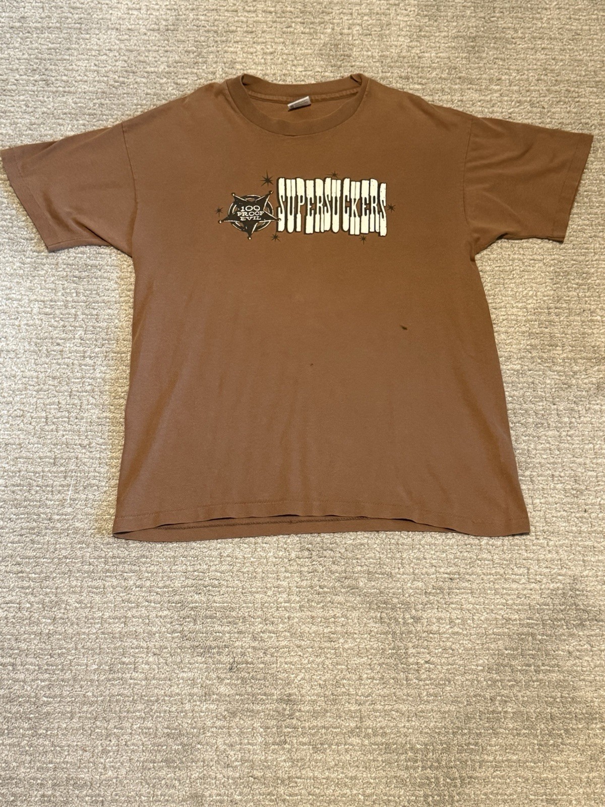 Vintage The Supersuckers 100% Proof Evil Rick Band G Shirt Size Large gallery