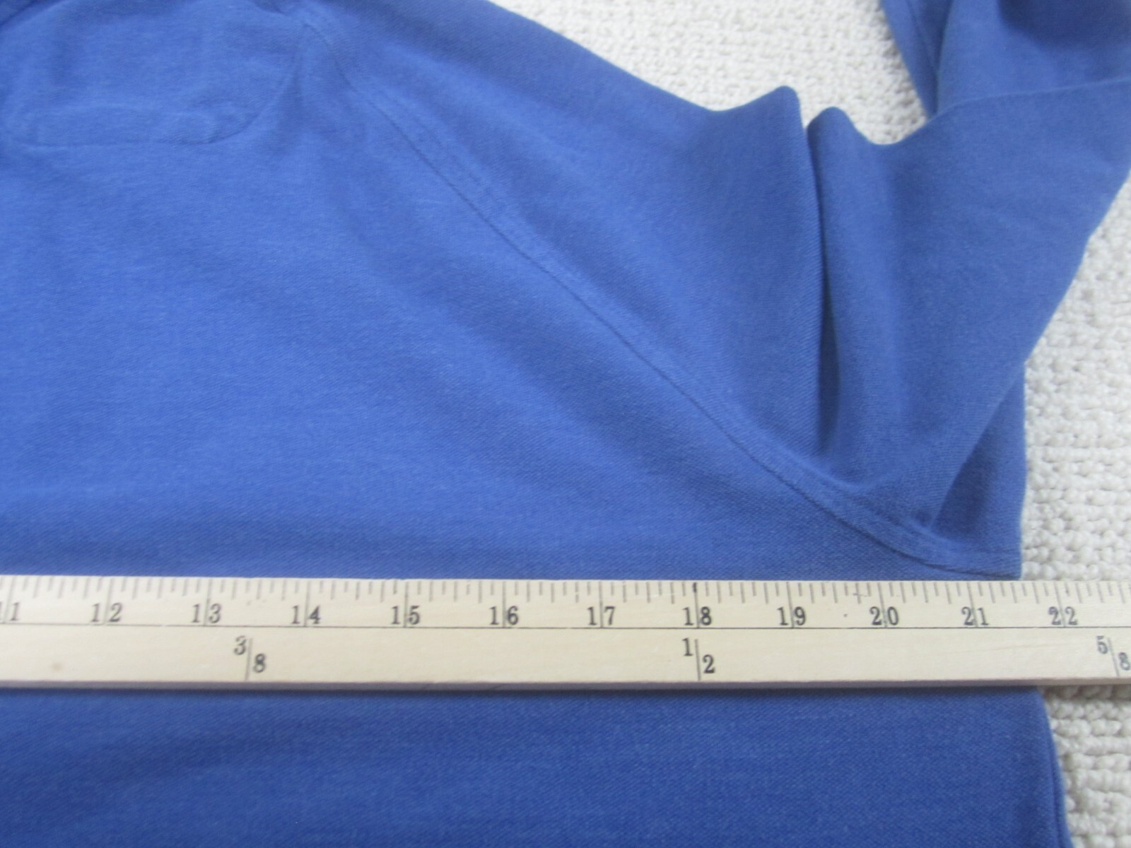 Goodfellow Shirt Mens Medium Blue 1/4 Zip Pullover Casual Cotton Polyester gallery