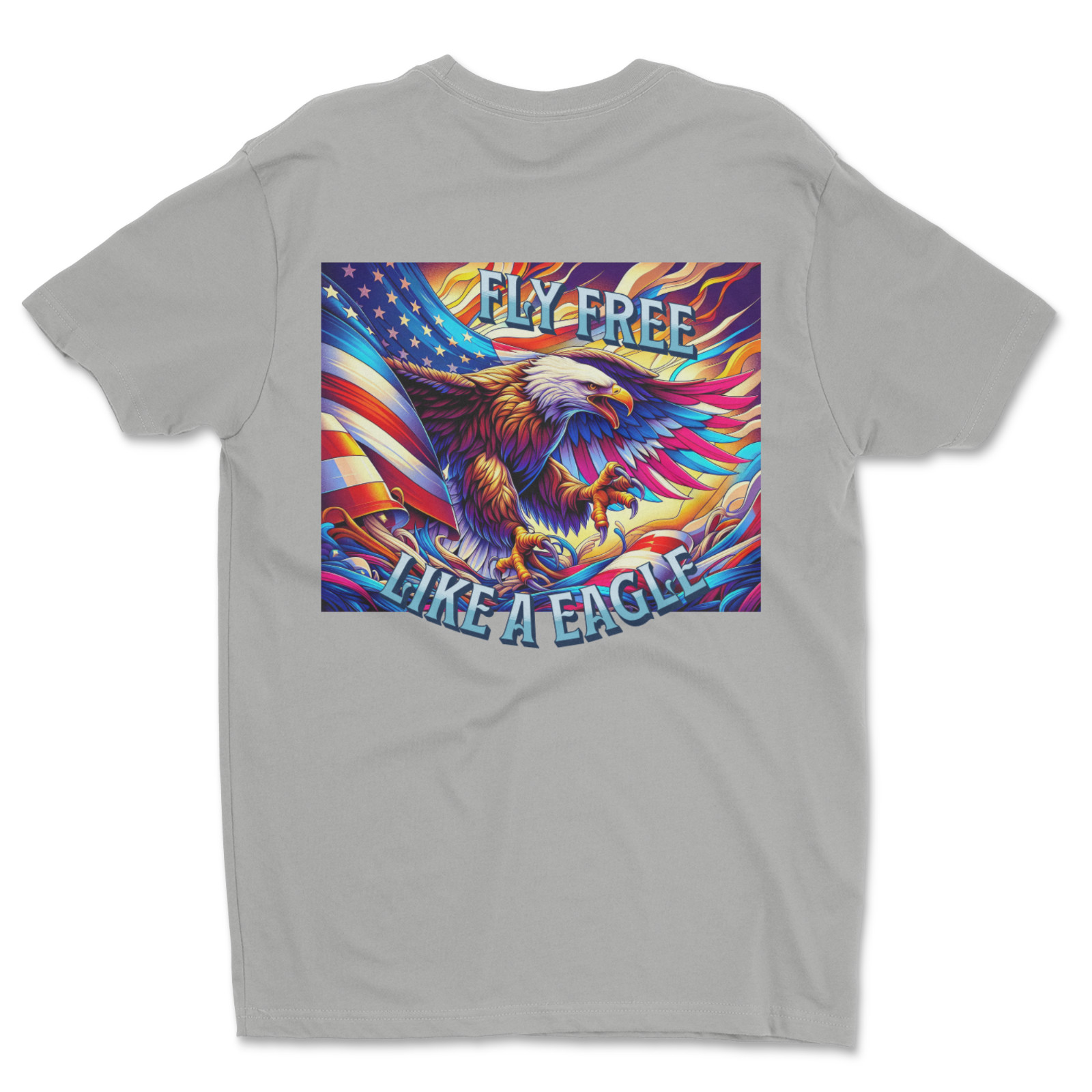 Custom T-Shirt,Fly Free,eagle Dtf Print On Next Level T-Shirt unisex Soft Cotton gallery