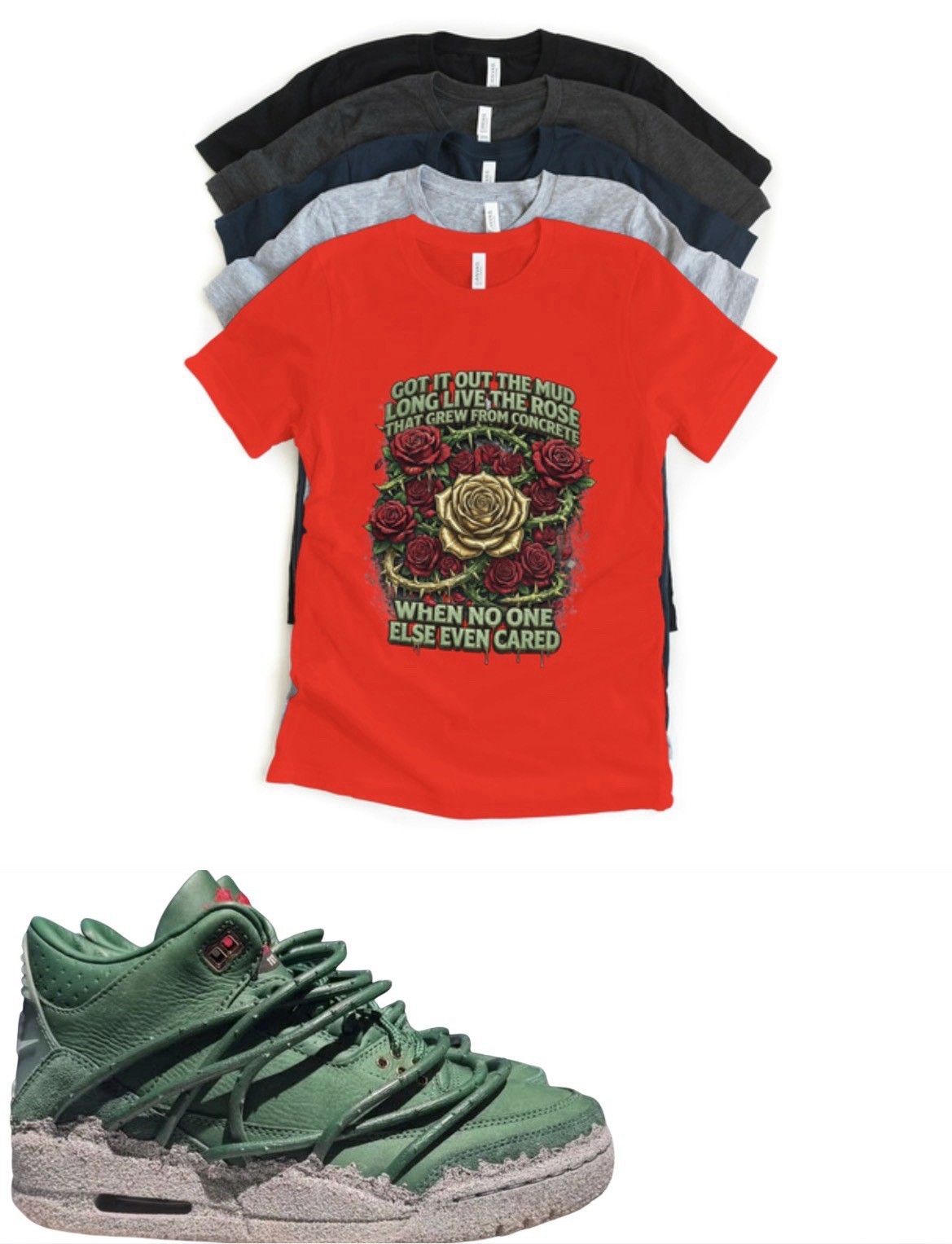 Shirt to match Jordan 3 Teyana Taylor x Jordan 3 SP “Concrete Rose” Matching Tee gallery