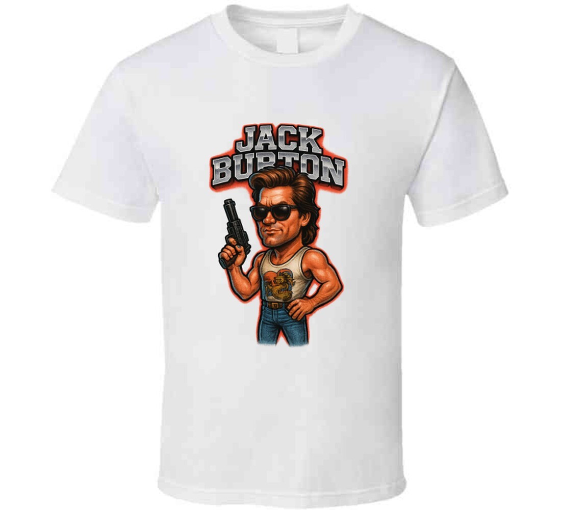 Big Trouble In Little China Jack Burton Retro 80's Movie Caricature T Shirt gallery