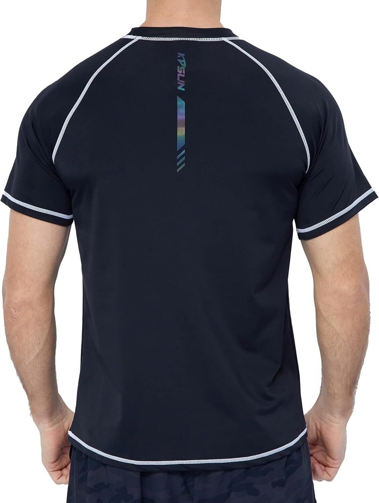 Men’s UPF 50+ Quick Dry Rash Guard Swim Shirt for Beach Fishing Outdoor Sports