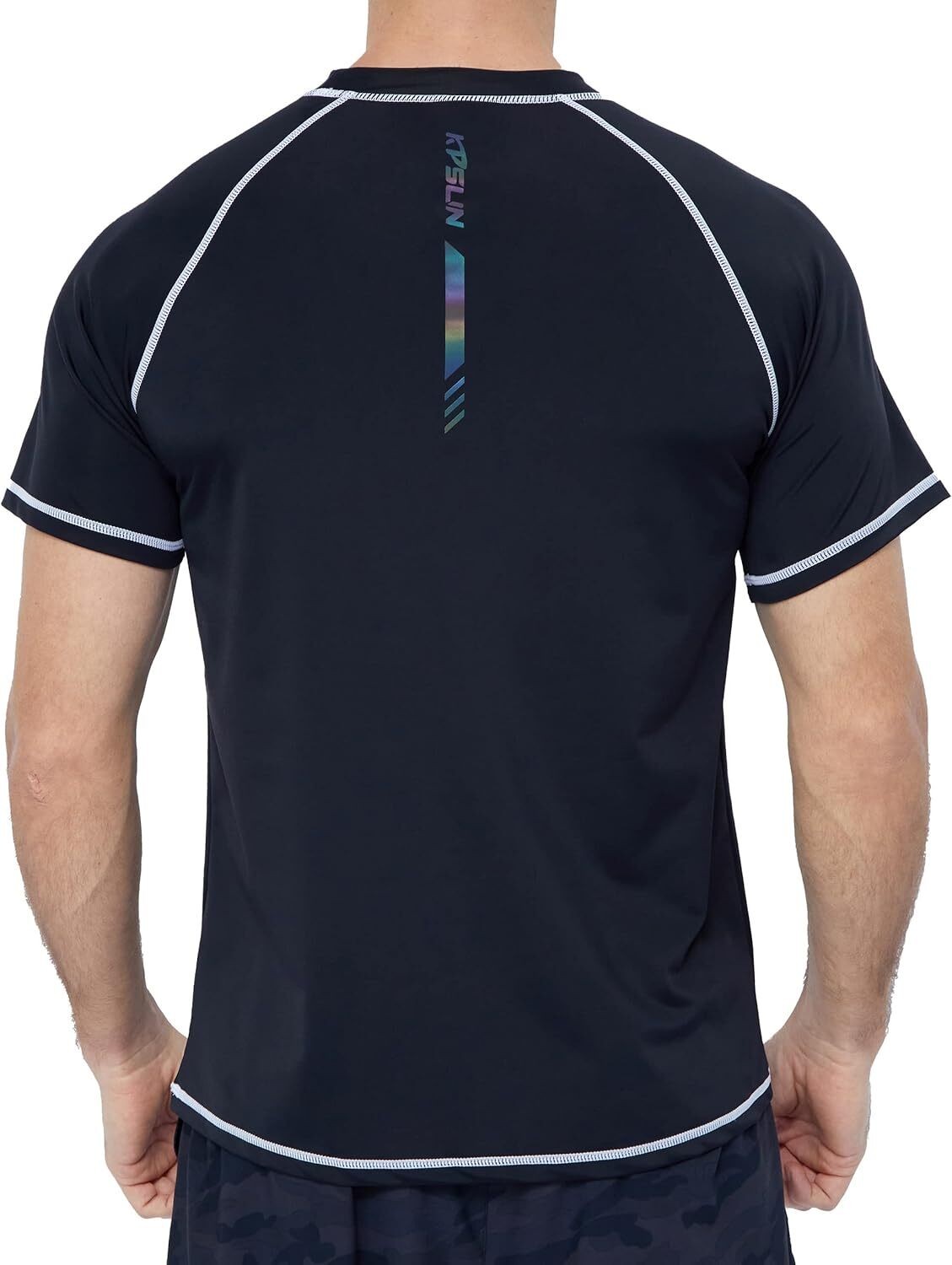 Men’s UPF 50+ Quick Dry Rash Guard Swim Shirt for Beach Fishing Outdoor Sports