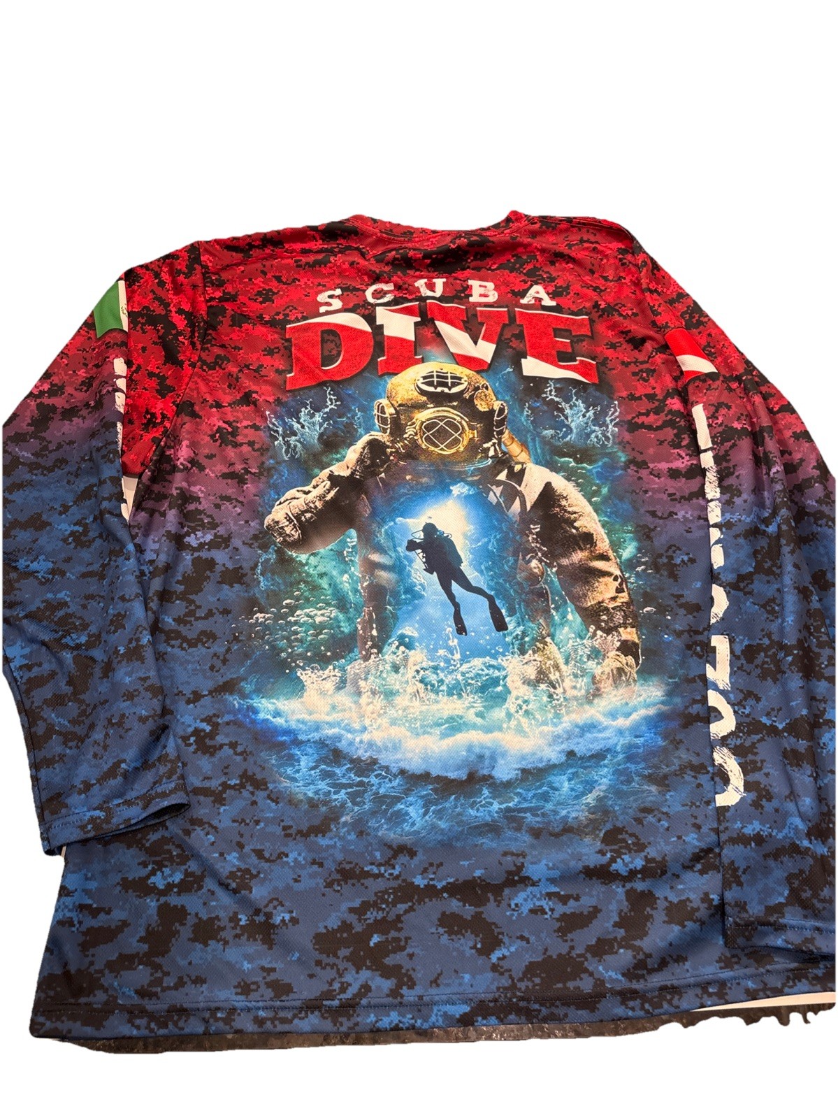 VNG 90s La Iguana Cozumel Mexico Fishing Shirt Mens XXL Dive Scuba Y2K gallery