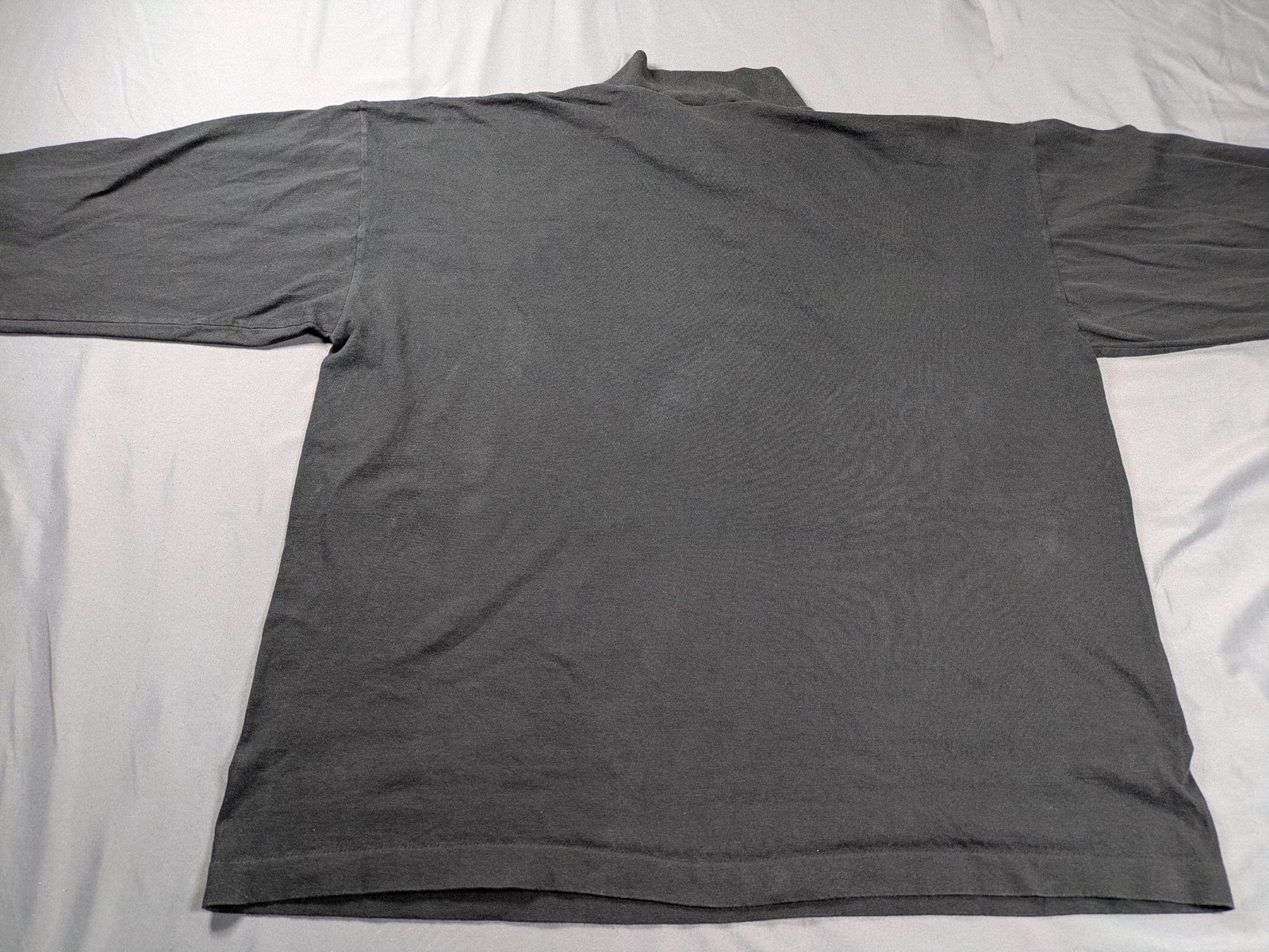 Vintage CCM Shirt Mens XL Gray Mock Neck Long Sleeve Hockey Base Layer Made USA gallery