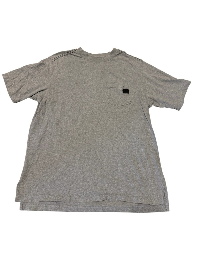 Wolverine Men’s Short Sleeve Chest Pocketed T Shirt Pleated Waist Gray Size XL