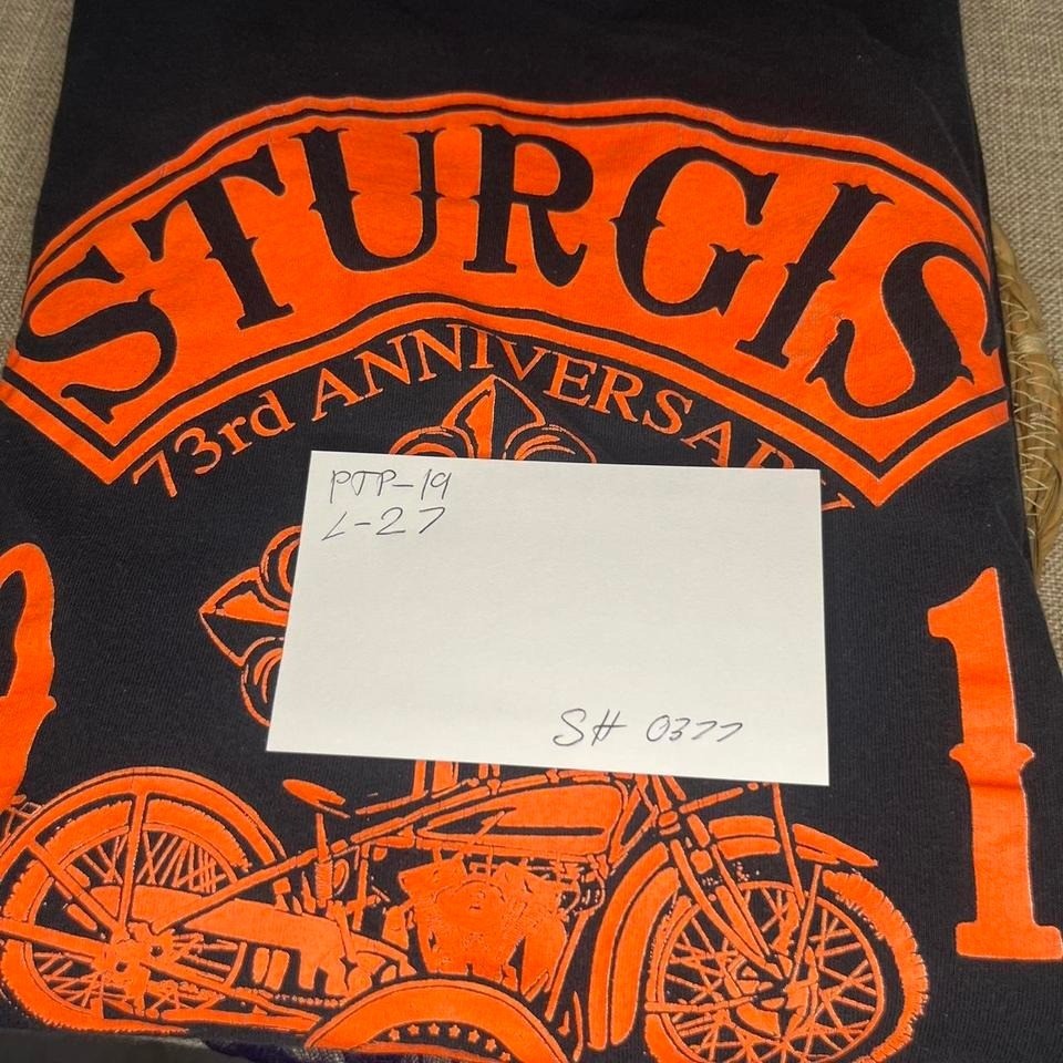 Gildan Sturgis 73rd Anniversary Black Hills Rally 2013 Graphic T-Shirt Black M gallery