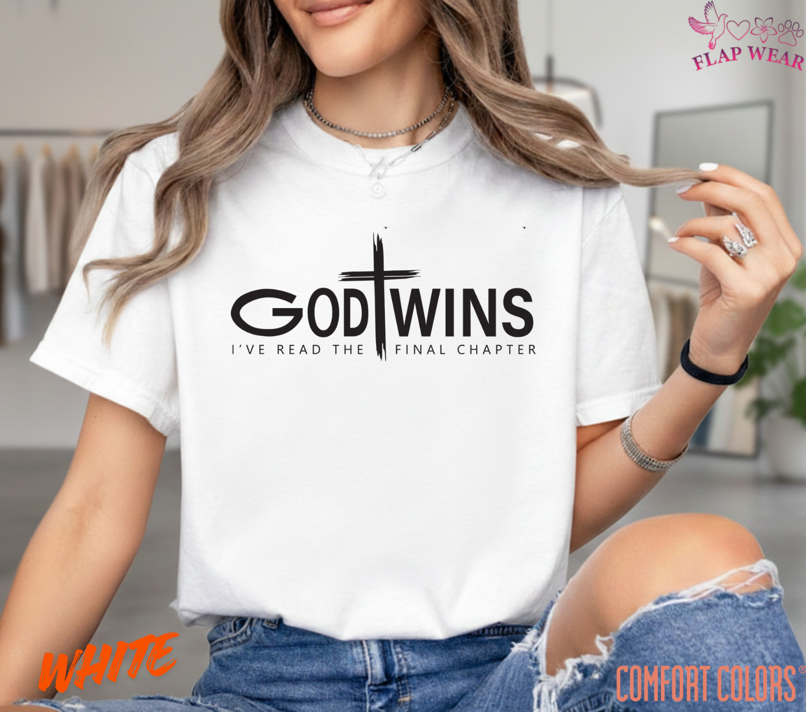 Unisex God Wins T-Shirt, Men T shirt,Women T shirt Gift Christian Cross Bible G gallery