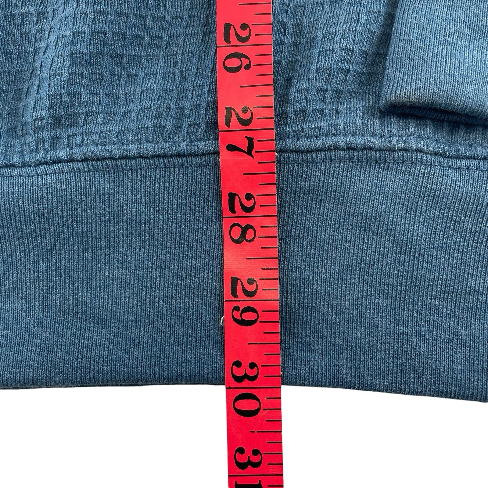 NEW Mutual Weave Henley Shirt Mens 2XL Blue Waffle Knit 3 Button Long Sleeve gallery