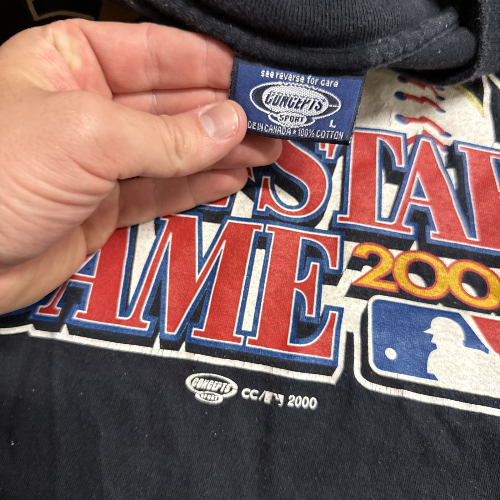 Vintage Atlanta Braves Shirt Mens Large Black 90s All Star MLB Baseball USA gallery