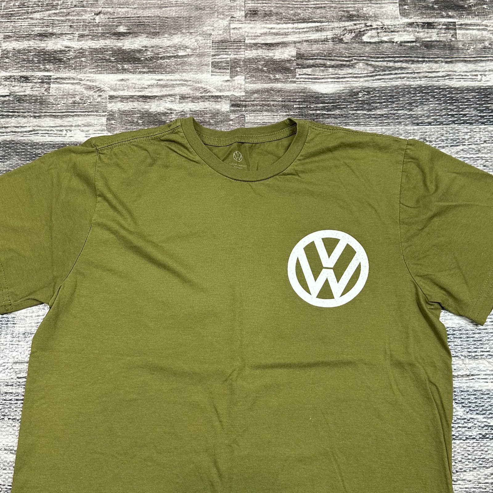 Volkswagen Short Sleeve 1960 T1 Samba T-Shirt - Olive Green - Adult MED Tee NEW gallery