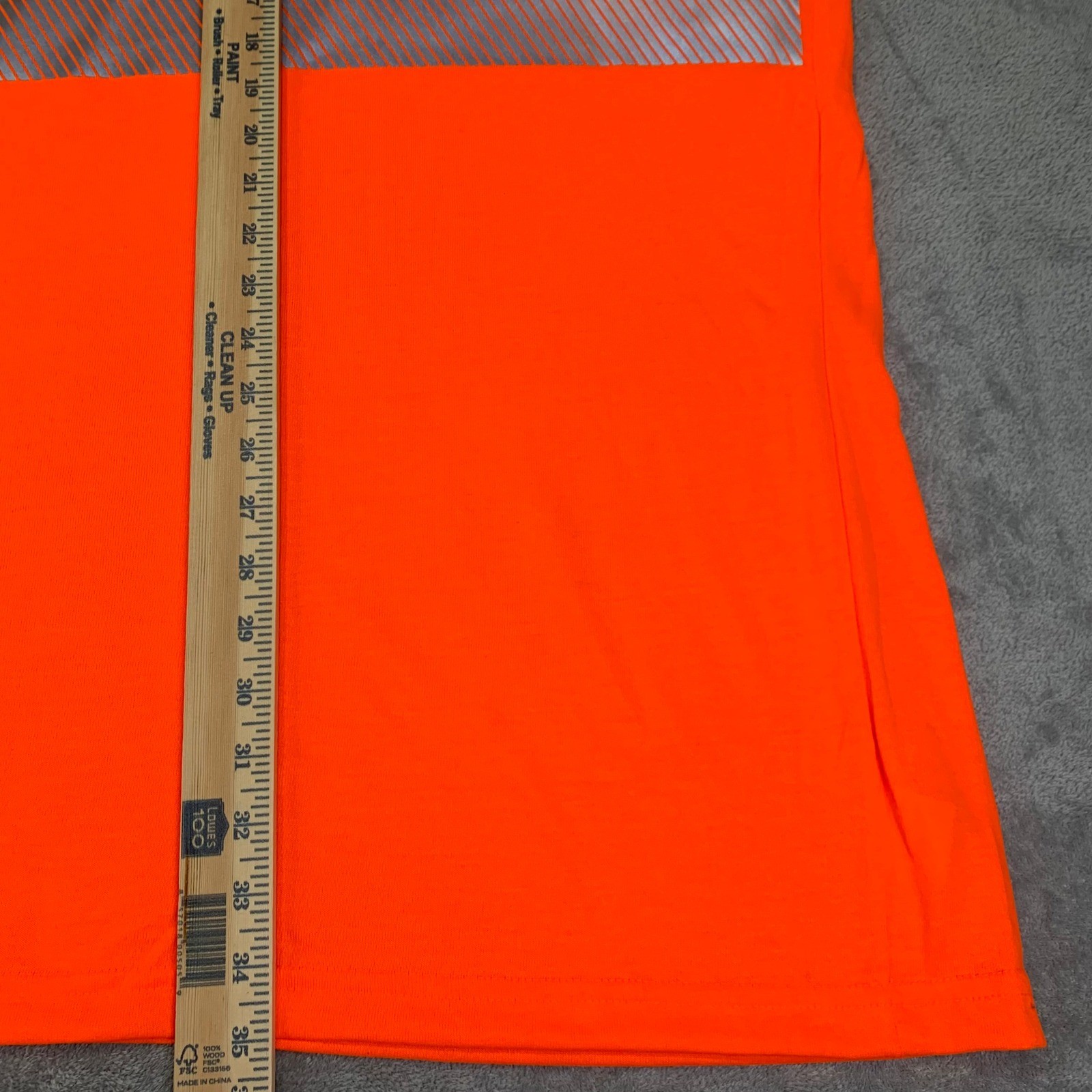 Men's Hi-Vis Orange Reflective Safety Work Shirt 5XL ANSI Class 2 3M Scotchlite gallery