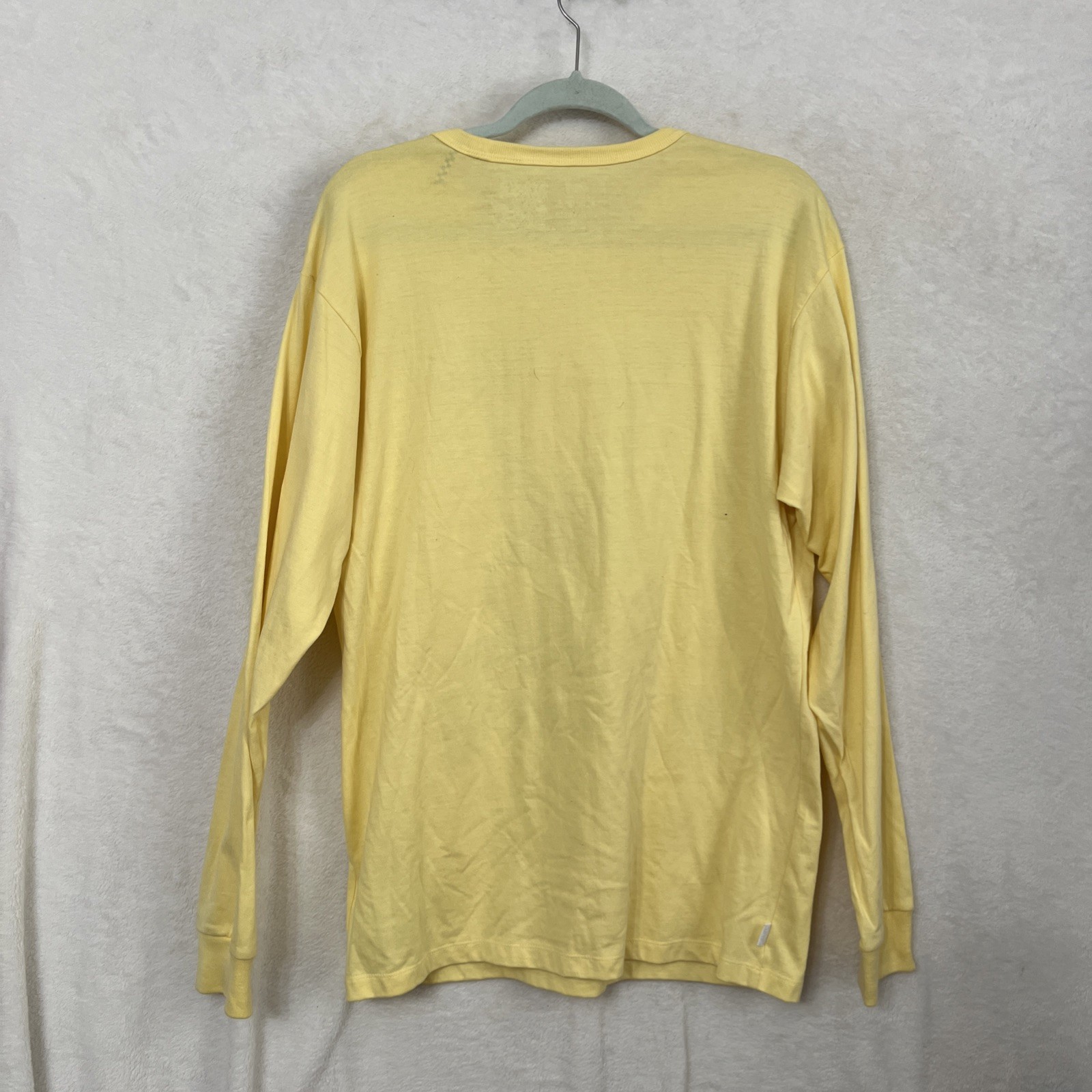 Vans x Daniel Johnston Hi How Are You Alien Yellow Long Sleeve Shirt Size Medium gallery