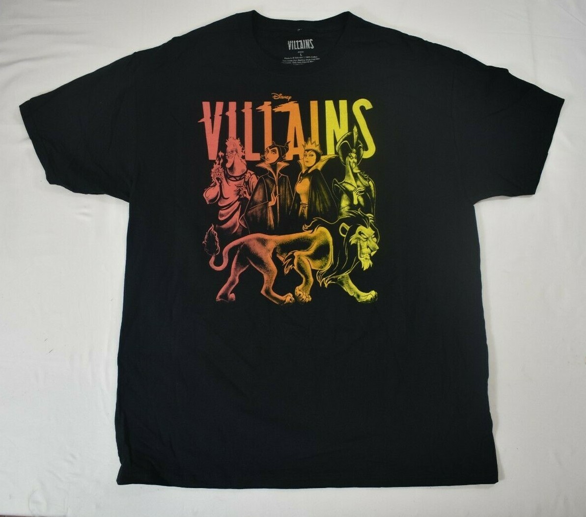 Disney Villains Mens Evil Queen, Jafar, Scar Black Shirt New S, M, L, XL, 2XL gallery
