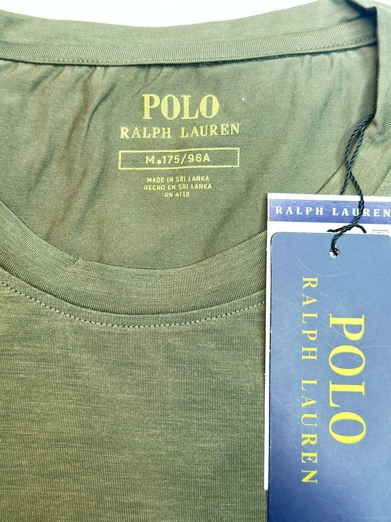 NWT Polo Ralph Lauren Men Crew Neck Olive Green T Shirt Free Shipping gallery