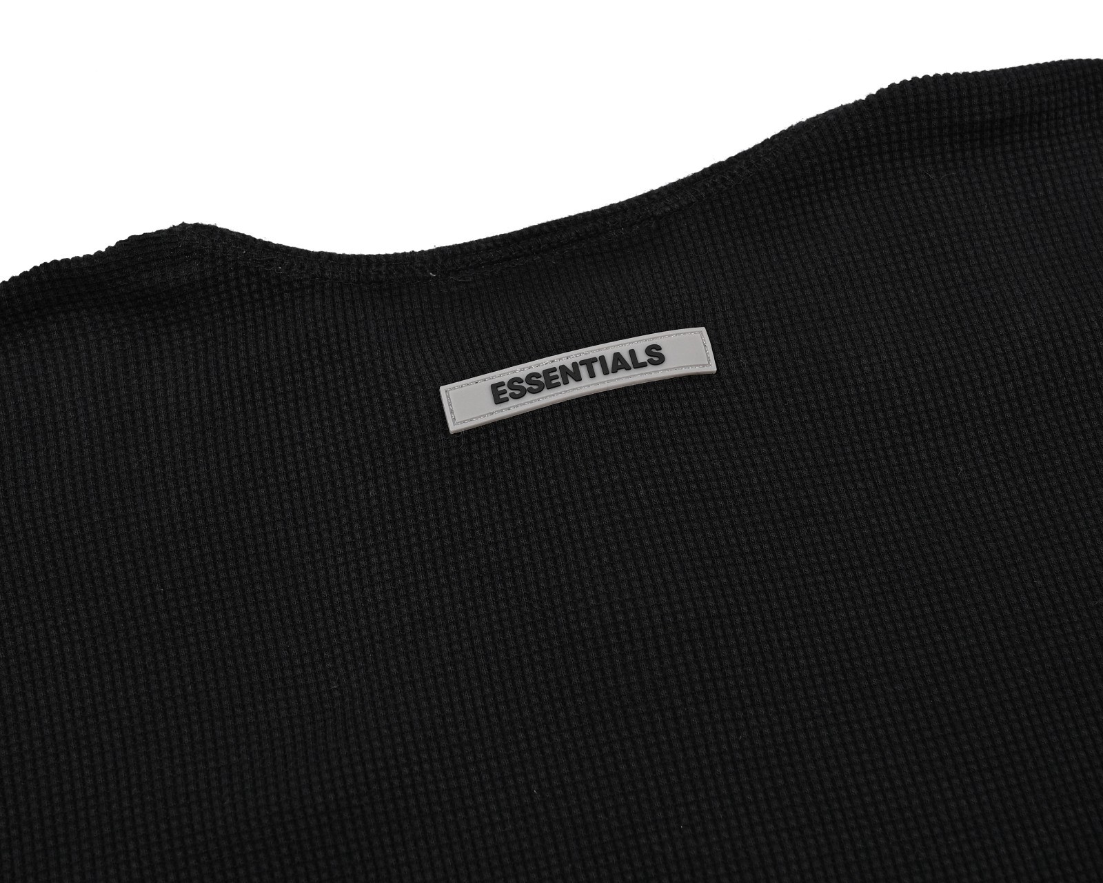 Fear of God Essentials Thermal Henley Men's M Waffle Knit Basic Shirt Pullover gallery