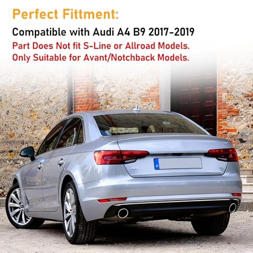 Compatible with Audi A4 B9(8W) Rear OS Bumper 16-19 A4 B9 Rear Reflector