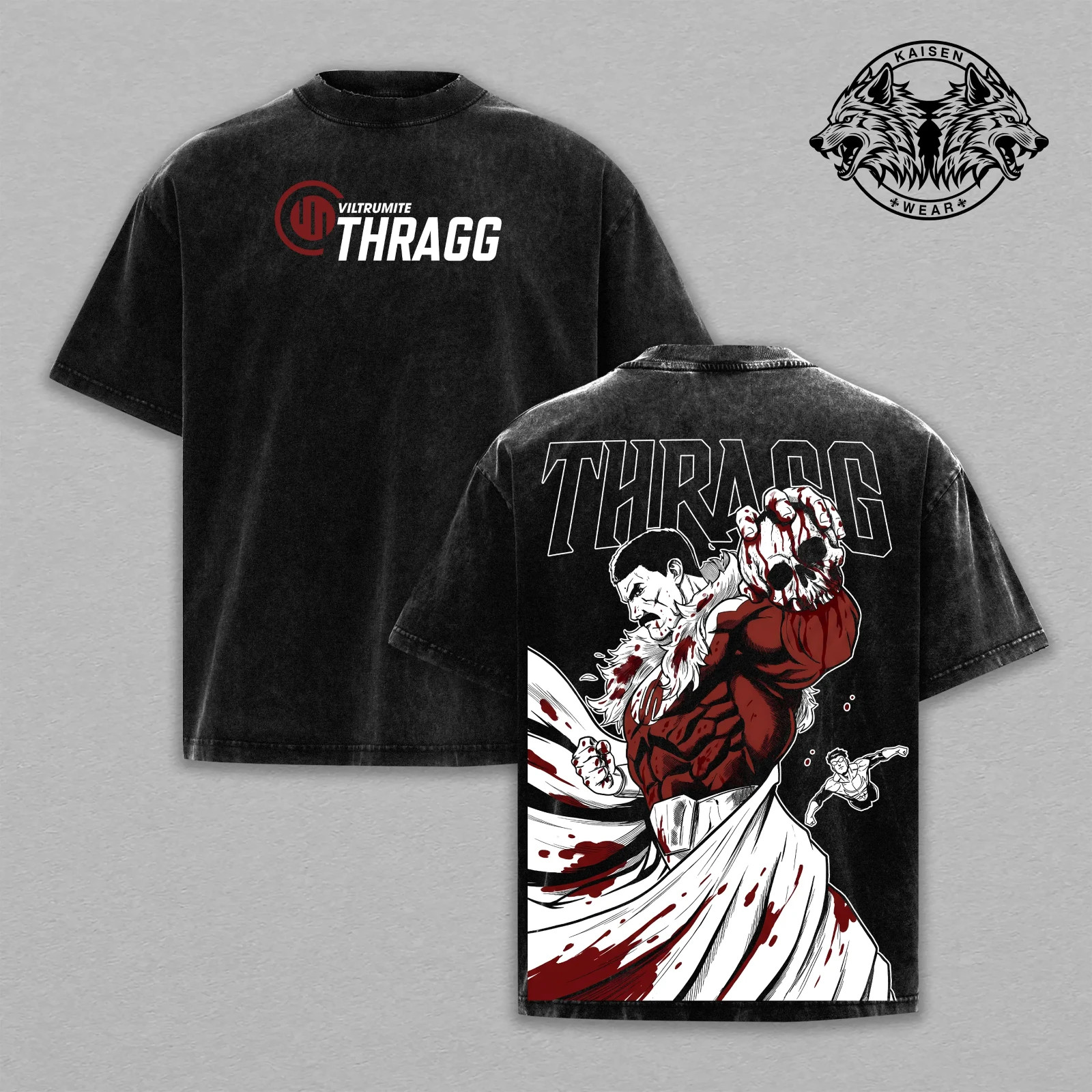 Grand Regent Thragg Invincible Graphic Apparel: Vintage Washed Oversized T-Shirt gallery