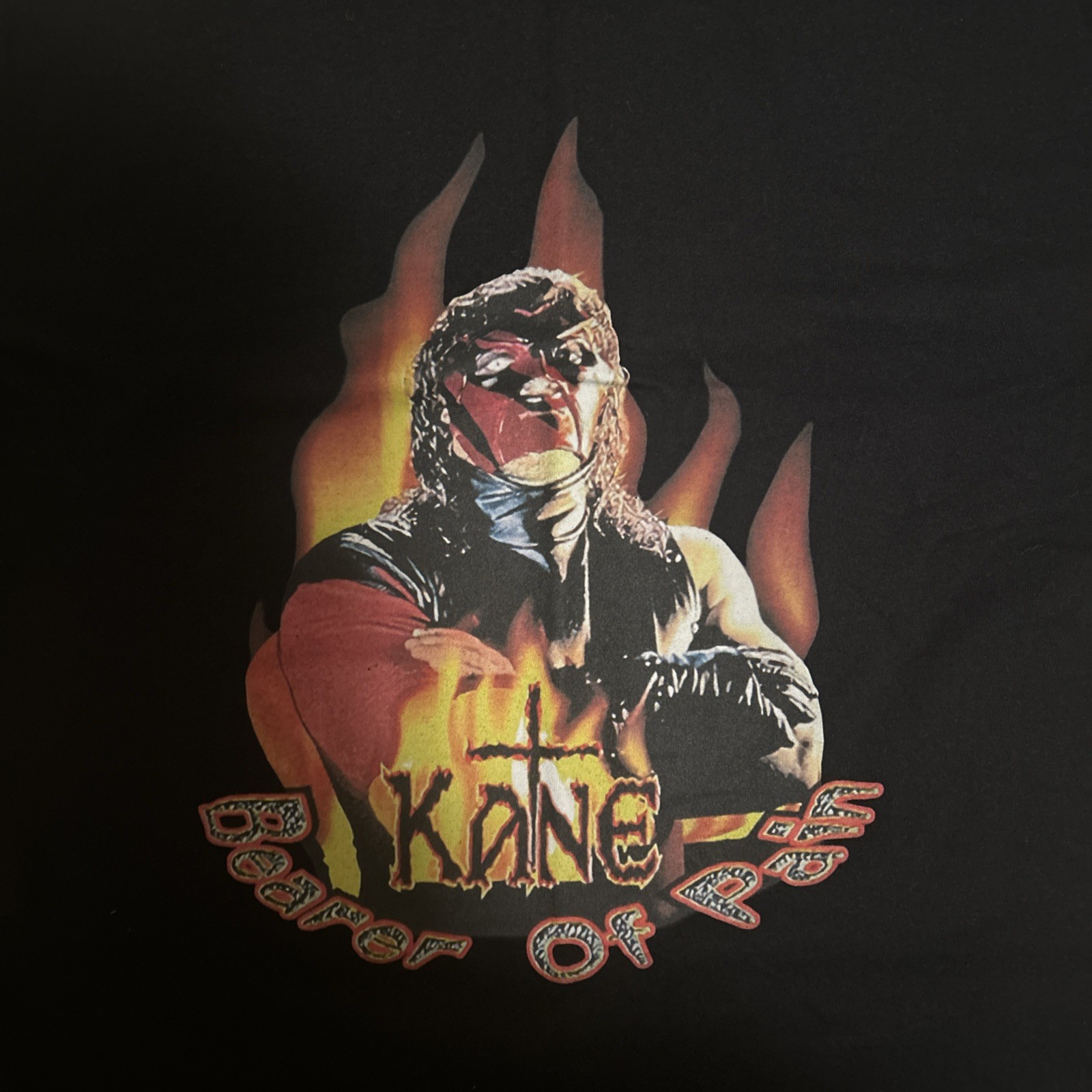 WWF WWE Kane Bearer of Pain Shirt Tee Medium 90s 1998 gallery