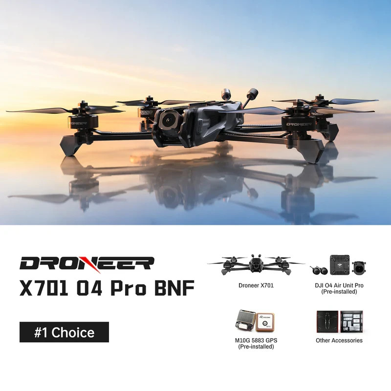 Droneer X701 7 inch long range FPV Drone With Dji o4 pro air unit