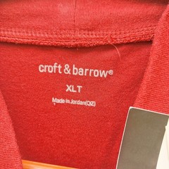 Croft & Barrow Mens Long Sleeve Tee Red Shirt XLT Big & Tall Knit