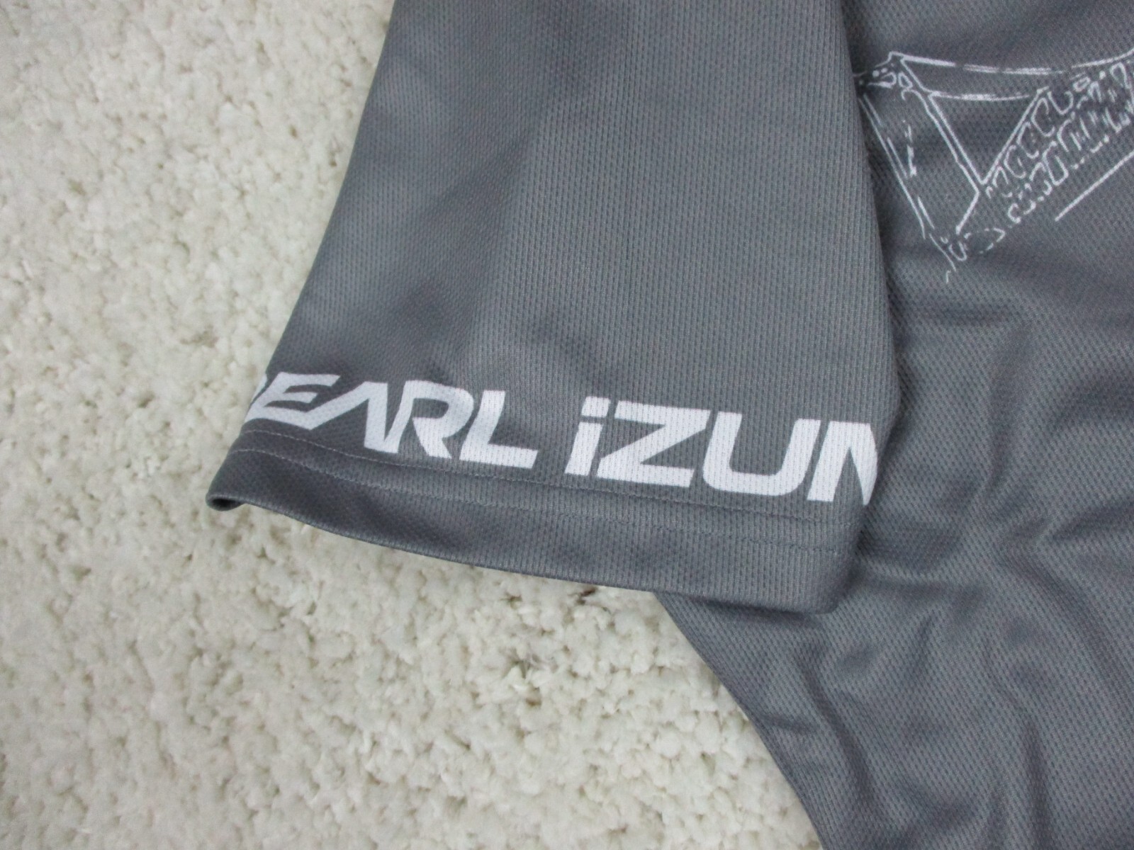 Pearl Izumi Shirt Adult Medium Gray Lightweight Cycling Bike 2014 Brazil iQ Mens gallery