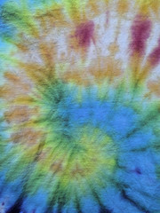 Handmade Tie Dye Rainbow Spiral Pattern Tee Shirt XL 22×28 Cotton Gildan