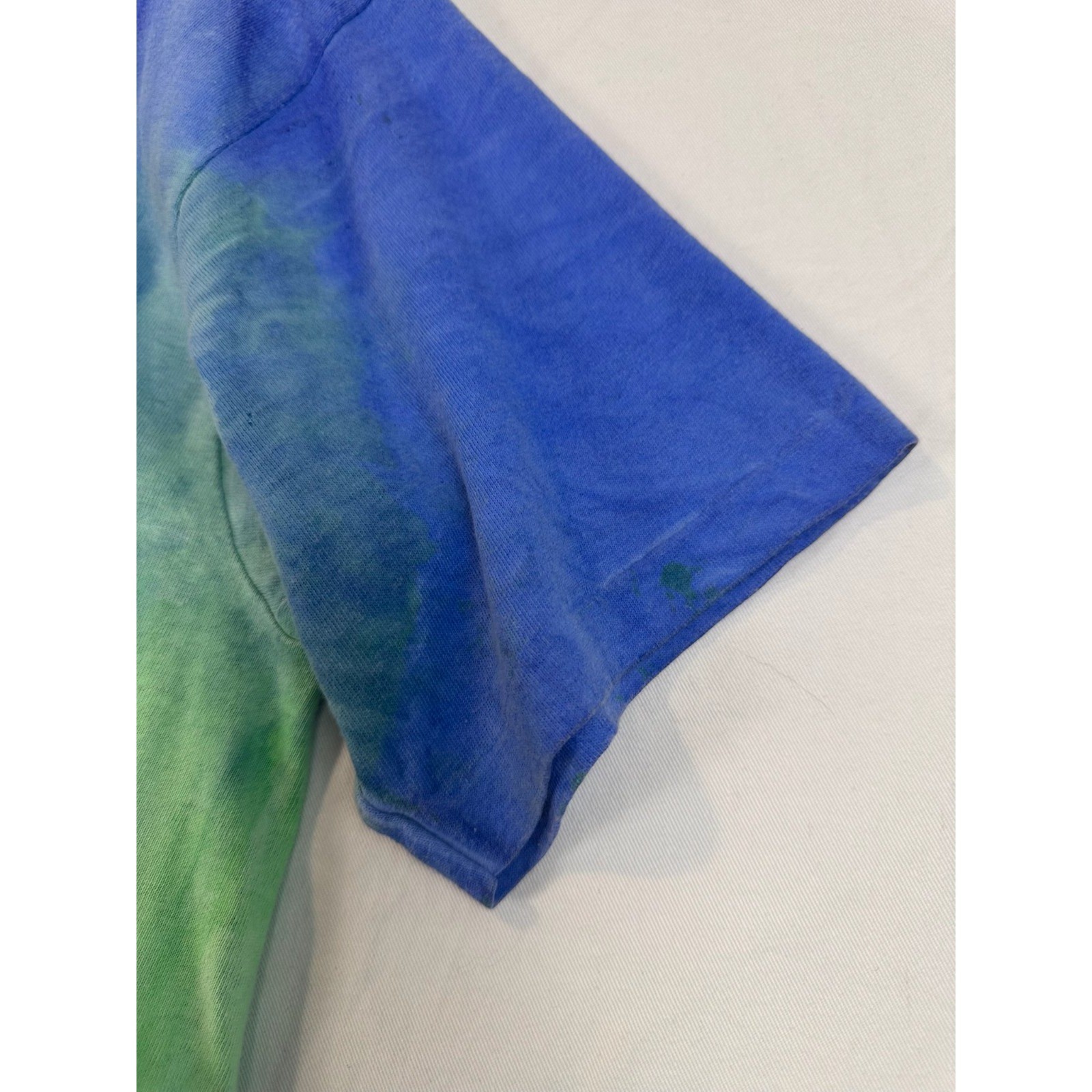 Vintage 90s Shore Club Tie Dye Beach T-Shirt Single Stitch USA Made L Volleyball gallery