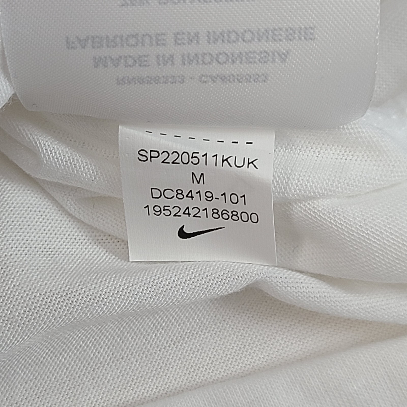 Nike Shirt Mens Medium White Blue Baseball Dri-Fit 3/4 Sleeve Outdoors gallery