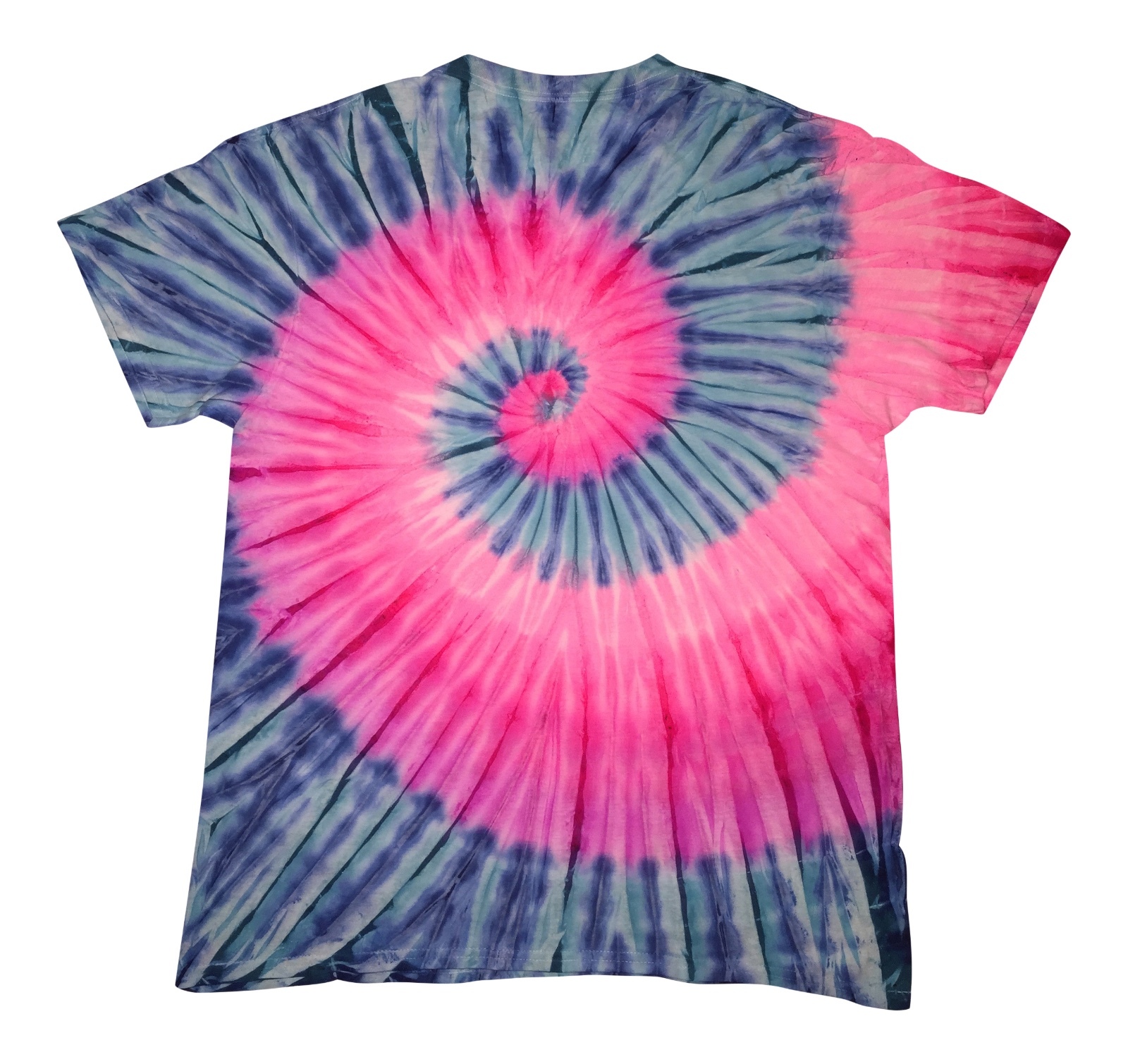 *New* 2XL - Sm Handmade Tie Dye, Pink Blue Spiral, Crew or V-Neck gallery