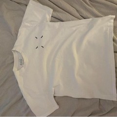 Maison Margiela White Graphic Print Men’s Cotton Jersey T-Shirt M Short Sleeve