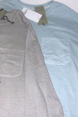 Thick LONG SLEEVE mid weight Crew Neck POCKET T-Shirt Standard Fit Goodfellow