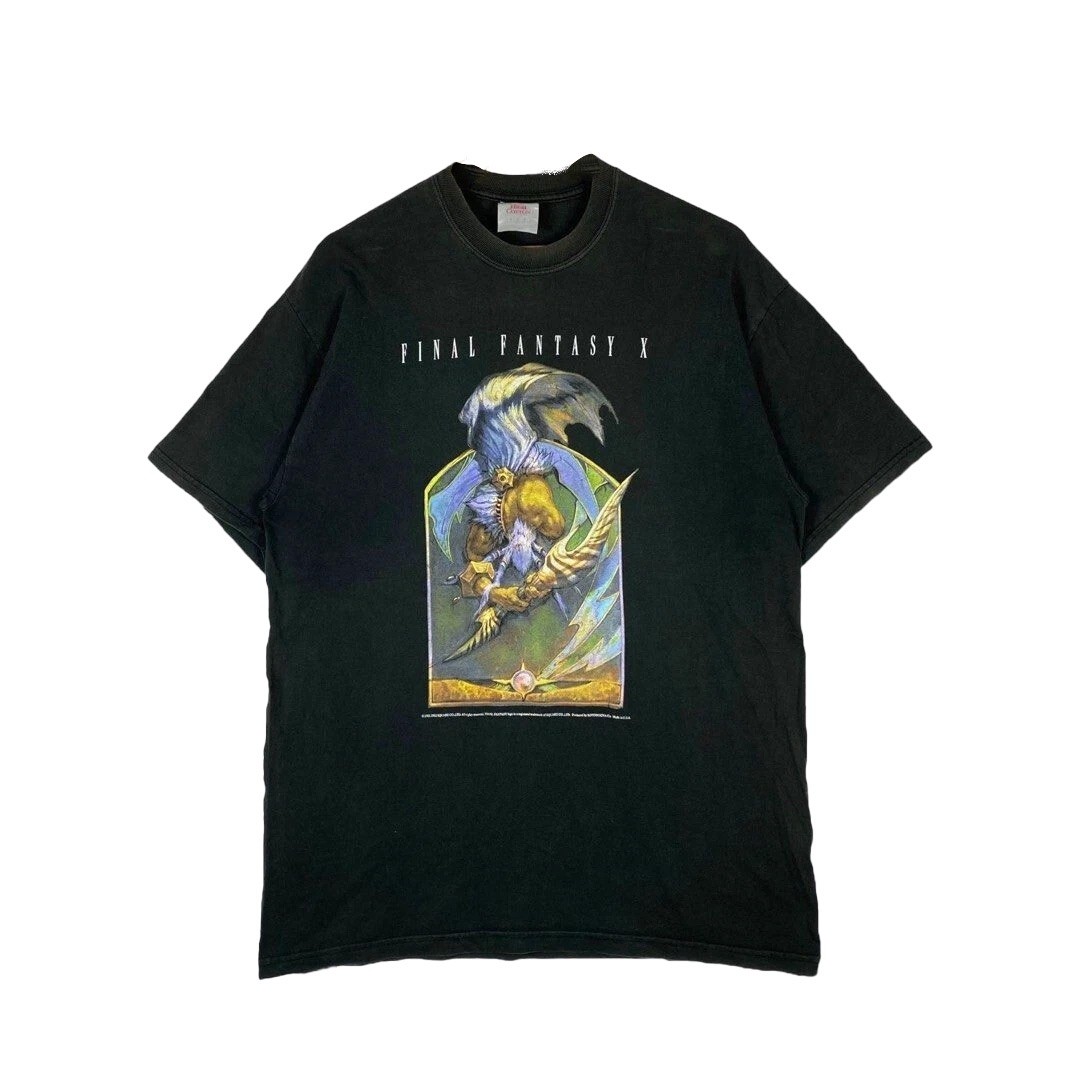 Deadstock Vintage Final Fantasy X Ixion Black T-Shirt Jerzees high cotton gallery