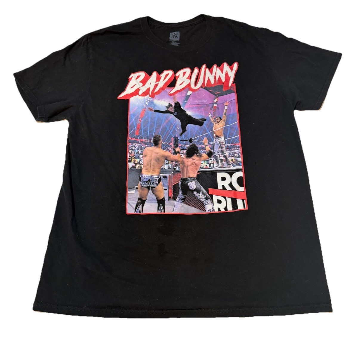 Bad Bunny WWE Royal Rumble Splash T-shirt XL WWE Apparel gallery