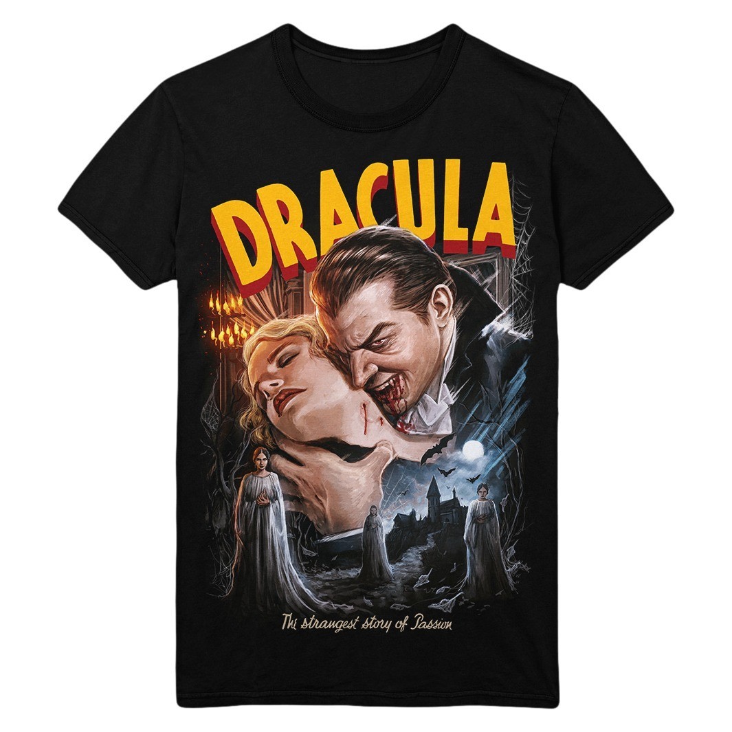 Vintage Dracula: Strangest Passion Movie Halloween Tee Unisex Short Sleeve S-5XL gallery