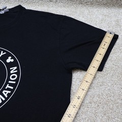 Disney Television Animation Mickey Mouse T Shirt L Black (see photo for flaw)