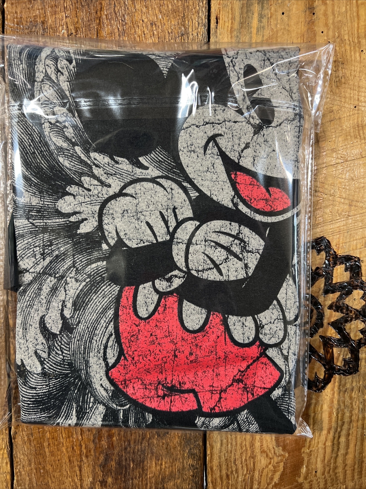 LG Disney Mickey Mouse Full Print Graphic Tee Shirt Black All Over Front Print gallery
