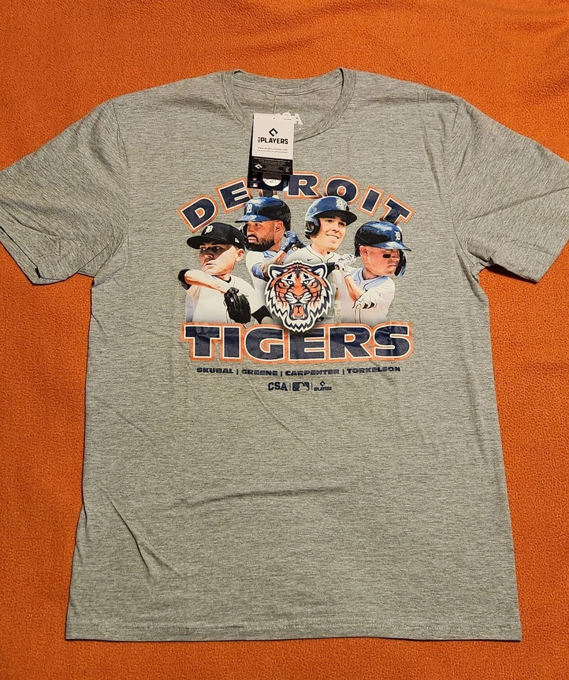 Detroit team Tiger t shirt, vintage 20s, Skub Greene Carp Tork lot gallery