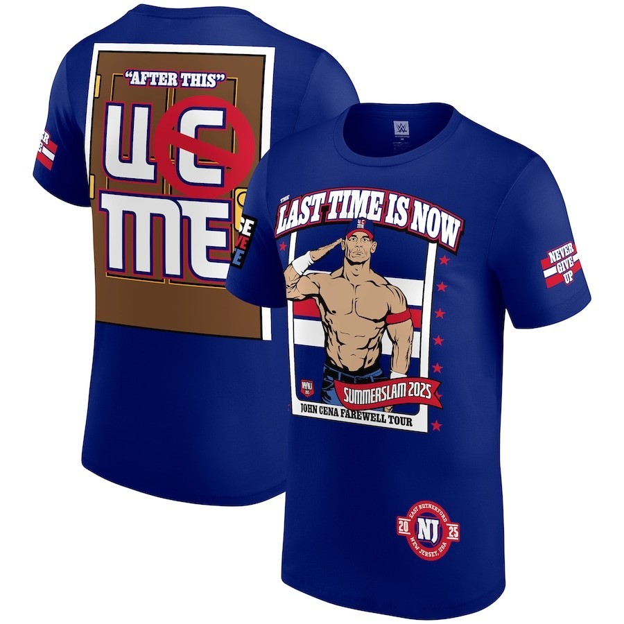 WWE Authentic John Cena Summerslam Shirt 2025 Farewell Tour New York Giants gallery
