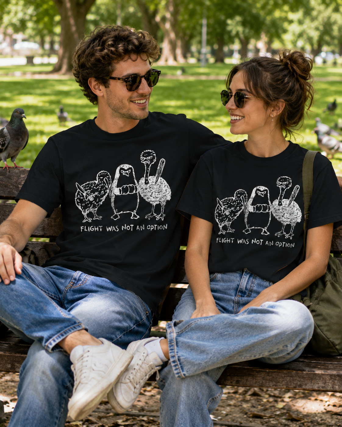 Flight was Not an Option Graphic Sarcastic Quote Men's T-Shirt gallery