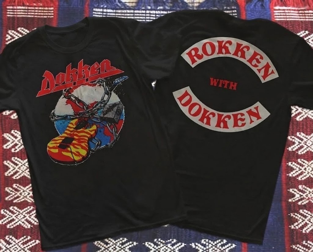 Dokken Band Tour Cotton Black Unisex T-shirt Full Size S-5XL HM1670 gallery