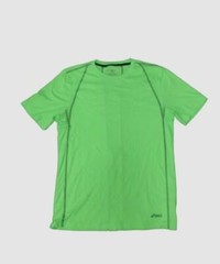 $32 Asics Men’s Green Short Sleeve Crew Neck Athletic Performance T-Shirt Size M
