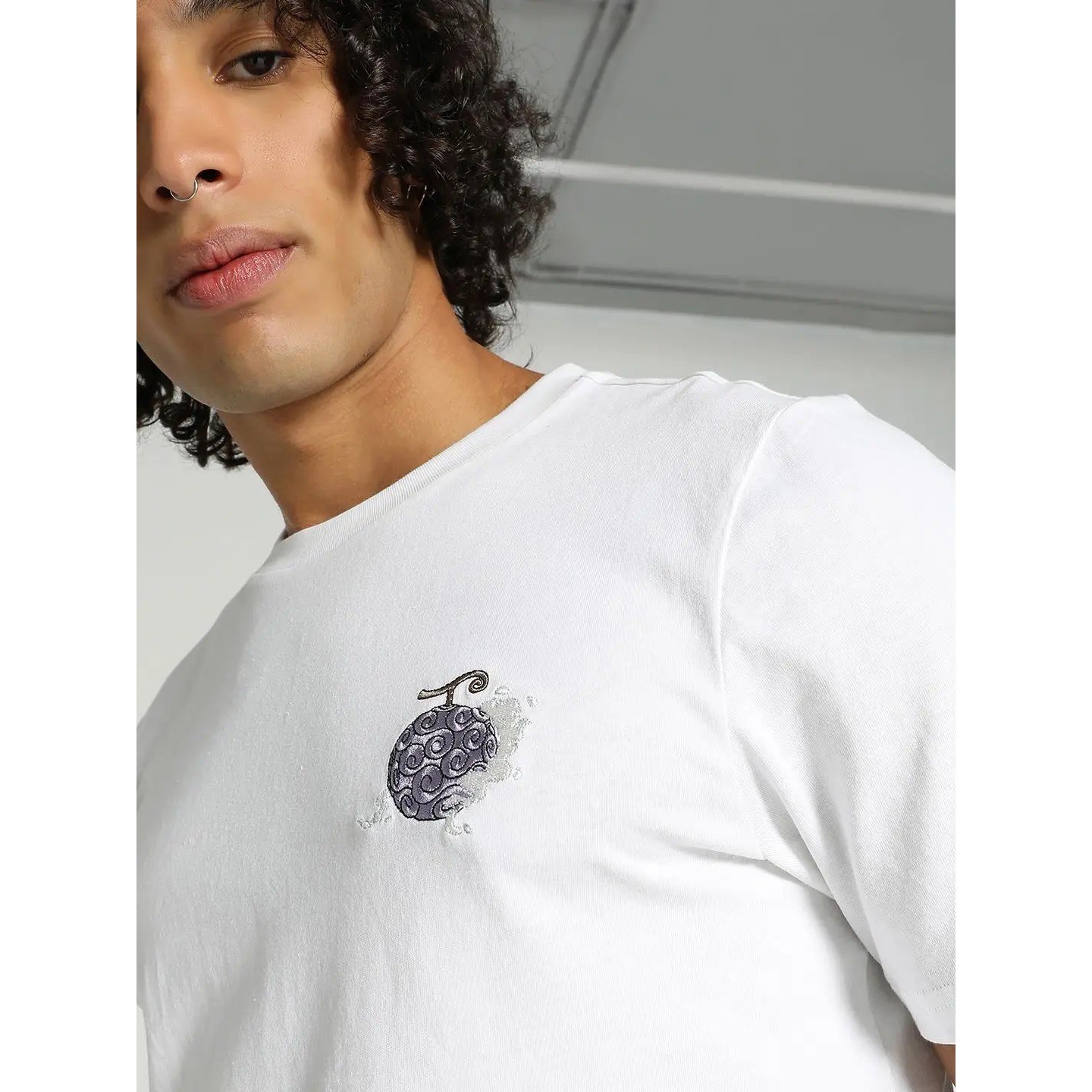 NWT Men's Puma x One Piece Luffy Graphic T-Shirt - Small - White gallery