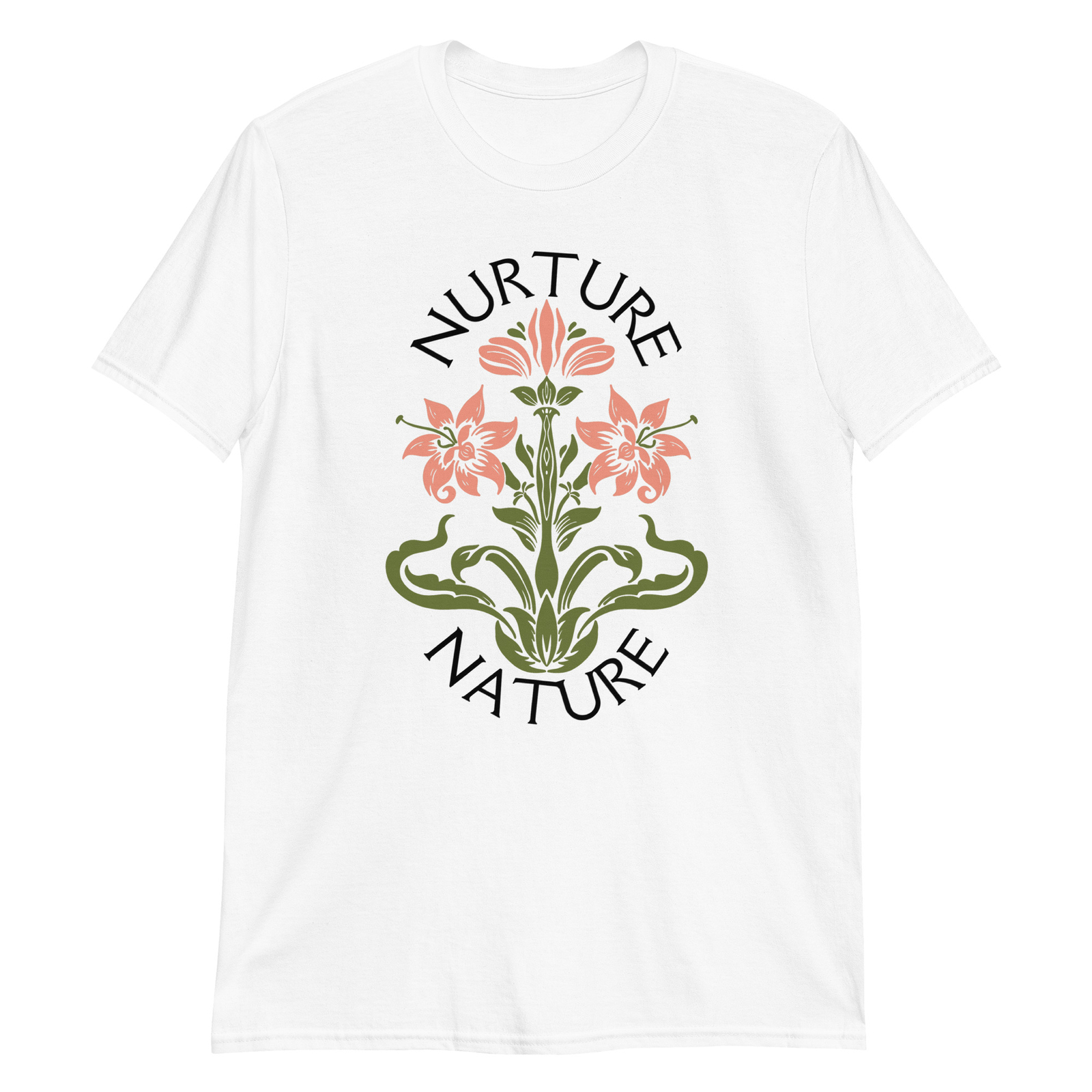 Nurture Nature Flower Graphic T-Shirt - Comfortable and Stylish Casual Wear gallery